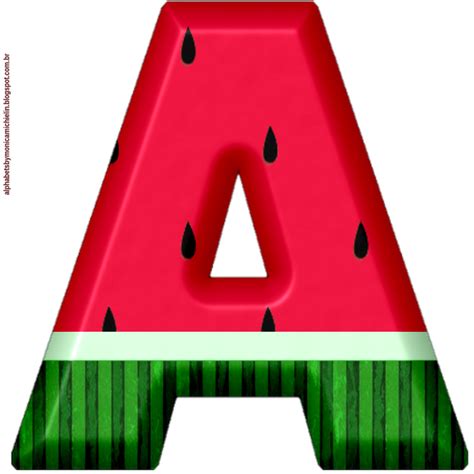 Watermelon Cocomelon Alphabet Letters Printable